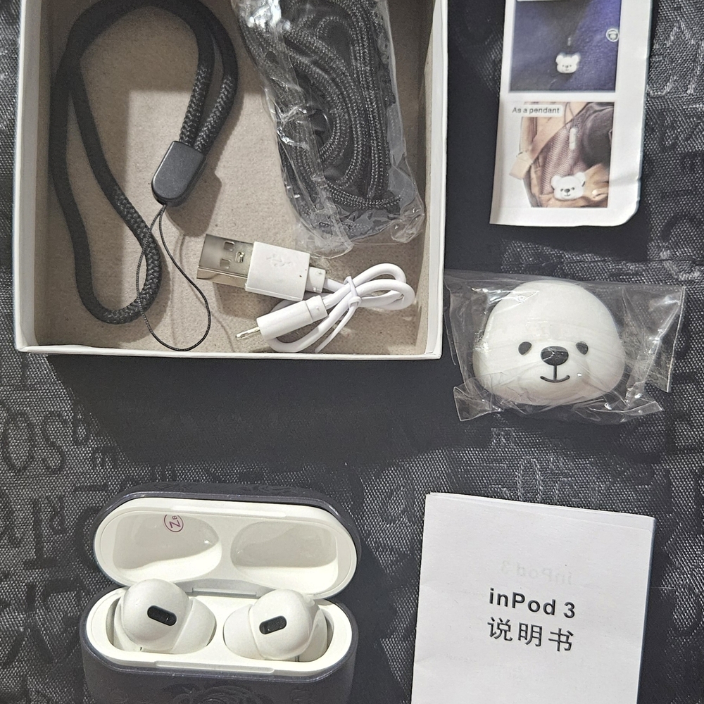 Wireless Earbuds with Charging Case - White